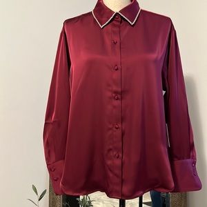 NWT Jason Wu Rhinestones Blouse